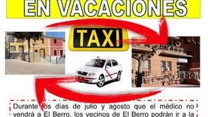 El Berro tendrá taxi en vacaciones para ir al médico en Alhama