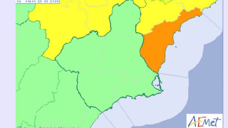 La DANA pasa de largo por Alhama, pero causa estragos en la Región