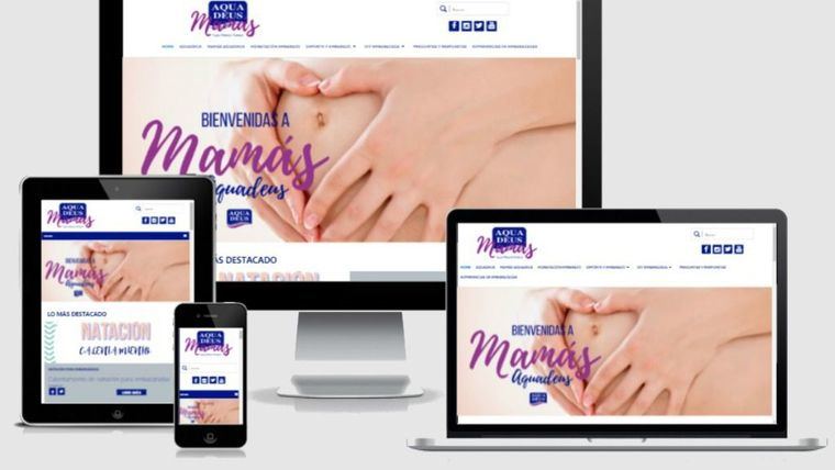 Aquadeus lanza una web para mujeres que serán futuras mamás