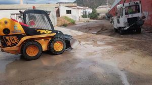 FOT. Desprendimientos y barro, incidencias de la noche en Alhama