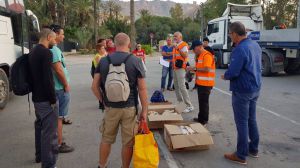 FOTOS Un nuevo grupo de voluntarios parte a Los Alcázares