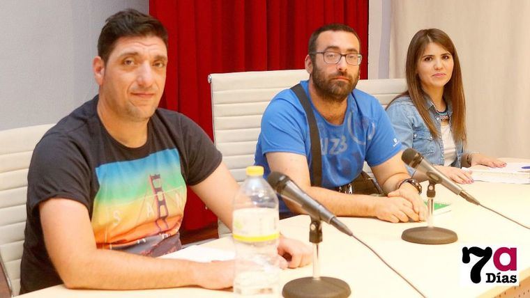 Fº José Abenza (presidente), Fº José Martínez (secretario) y Celia Núñez (tesorera)