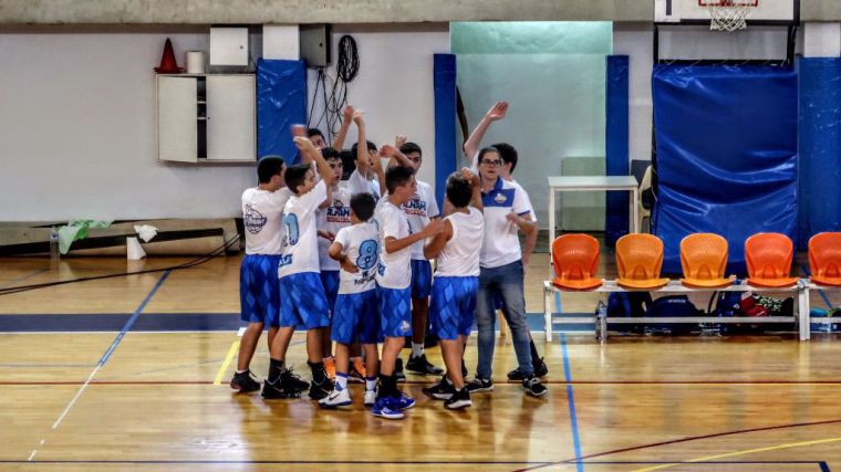 Imagen de la victoria cosechada por el equipo Infantil, Dualis CB Alhama, contra el Marme San Javier.