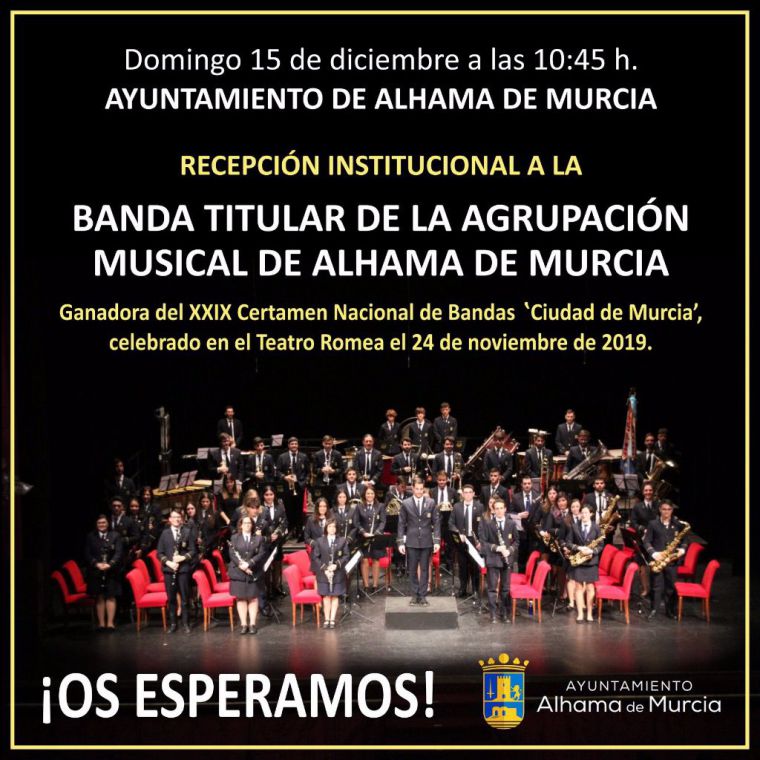 Recepción oficial a la Agrupación Musical por su premio nacional