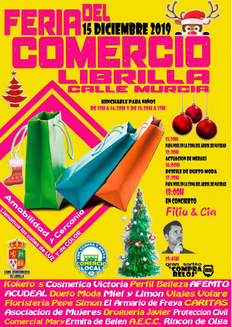 Este domingo el comercio sale a la calle en Librilla