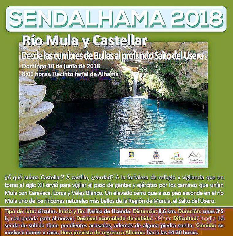 Río Mula y Castellar, la quinta ruta de Sendalhama 2018