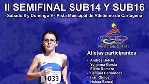 28 atletas alhameños compiten en la II Semifinal Sub14-Sub16