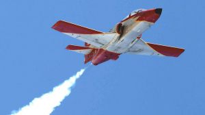 Un C101 de la Patrulla Águila cae al mar frente a la costa de La Manga