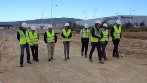 Avanzan las obras de urbanización del Parque Industrial de Alhama