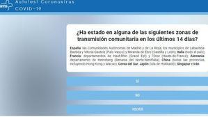 Un autotest en Internet para resolver dudas sobre el coronavirus