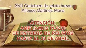 El plazo del Certamen A. Martínez-Mena, hasta el 20 de abril