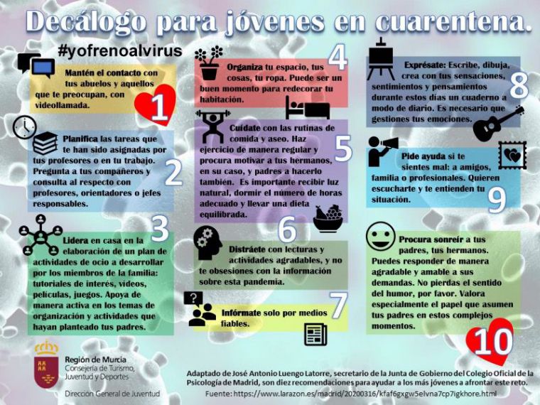 10 consejos para jóvenes para lidiar mejor con la cuarentena