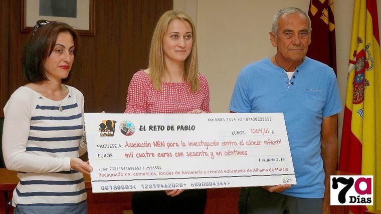 Alhama recauda 1.000 euros para la lucha contra el cáncer infantil