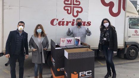 PcComponentes dona material tecnológico a Cáritas y Cruz Roja