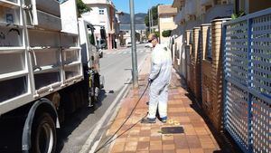 V/F Operarios de Carreteras se suman a la limpieza de Alhama