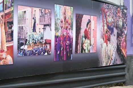 El Ayuntamiento coloca imágenes y elementos de Semana Santa en varias calles del centro