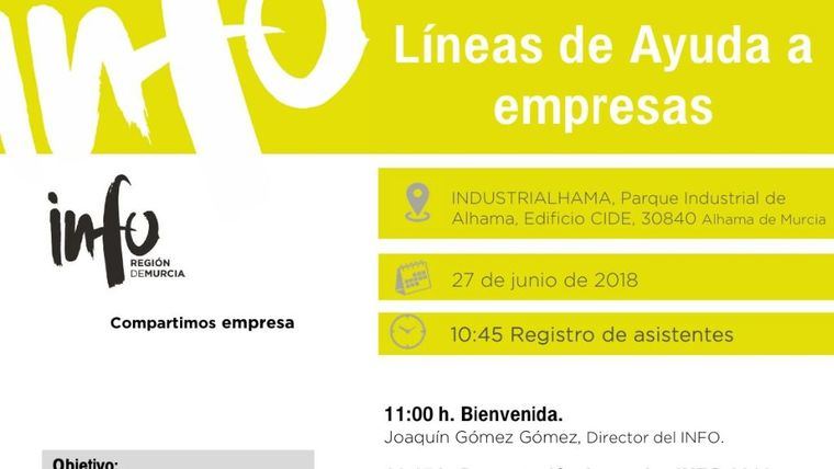 El Info presenta en IndustriAlhama las ayudas de 2018