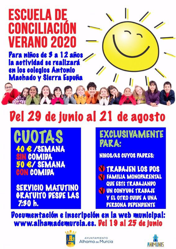 La Escuela de Verano de Alhama, este año por la Conciliación