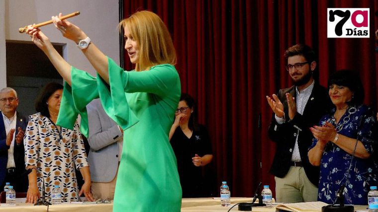 Mariola Guevara, durante la sesión de investidura