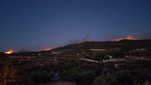 FOTOS Protección Civil de Librilla y Totana, en el incendio de Mula