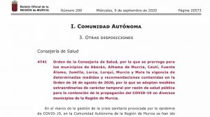 Salud prorroga 14 días más las restricciones en Alhama