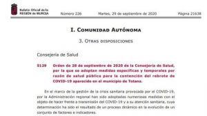 Las restricciones de la Fase 1 flexibilizada para Totana, ya en vigor