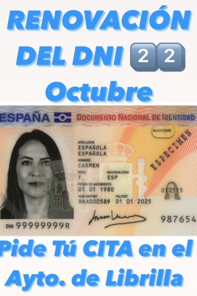 Los librillanos ya pueden pedir cita para renovar el DNI