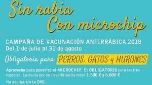 Hasta 2.400 euros de multa por no vacunar a un perro contra la rabia