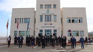 Los cuatro nuevos policías locales de Alhama, graduados