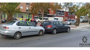 Ilesos tras un accidente por alcance en la avenida A. Fuertes