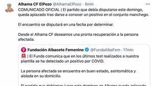 Aplazado el partido del Alhama CF contra el Funda Albacete