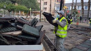 FOT. Arrancan las obras de la segunda zona infantil de la Cubana