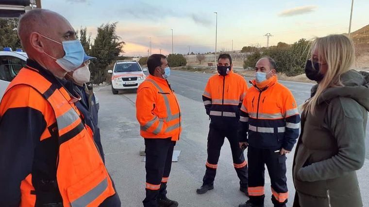 Estabilizado el fuego en Carrascoy y se retiran los helicópteros