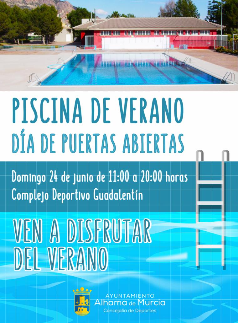 Jornada de puertas abiertas; piscina gratis durante todo el día