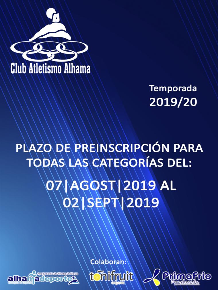 El Club de Atletismo de Alhama abre plazo de inscripciones