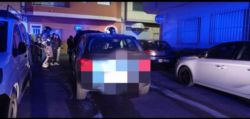 Vehículo incendiado en Librilla