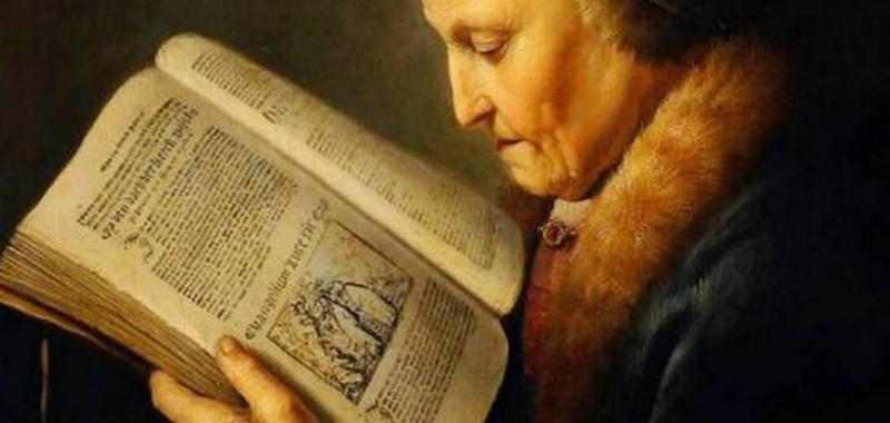 Retrato de la madre de Rembrandt o Mujer leyendo la biblia (1630) Gerrit Dou