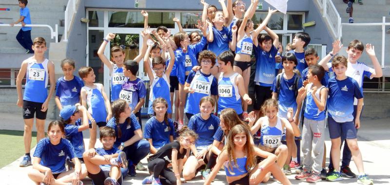 Grupo de deportistas del Club Atletismo Alhama